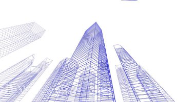 soyut mimari duvar kağıdı tasarımı, dijital konsept arkaplan