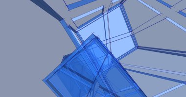 soyut mimari duvar kağıdı tasarımı, dijital konsept arkaplan