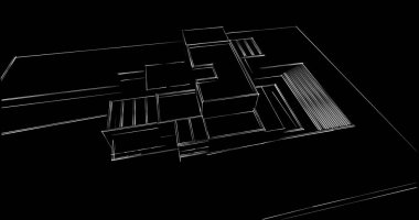 soyut mimari duvar kağıdı tasarımı, dijital konsept arkaplan