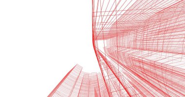 soyut mimari duvar kağıdı tasarımı, dijital konsept arkaplan