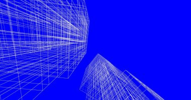 soyut mimari duvar kağıdı tasarımı, dijital konsept arkaplan