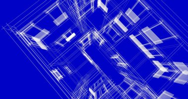 soyut mimari duvar kağıdı tasarımı, dijital konsept arkaplan