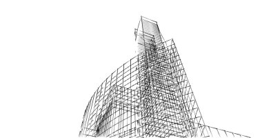 soyut mimari duvar kağıdı tasarımı, dijital konsept arkaplan