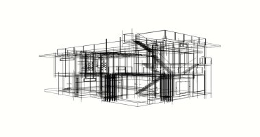 minimal geometrik şekiller, mimari çizgiler