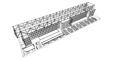 soyut mimari duvar kağıdı tasarımı, dijital konsept arkaplan
