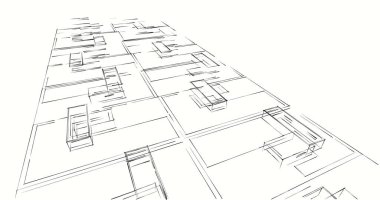 soyut mimari duvar kağıdı tasarımı, dijital konsept arkaplan