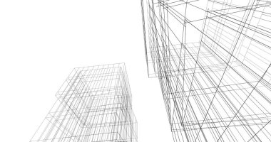 soyut mimari duvar kağıdı tasarımı, dijital konsept arkaplan