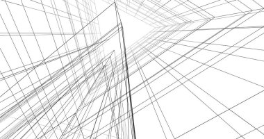 soyut mimari duvar kağıdı tasarımı, dijital konsept arkaplan