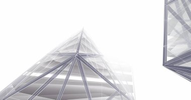 minimal geometrik mimari binalar tasarımı