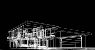 soyut mimari duvar kağıdı tasarımı, dijital konsept arkaplan