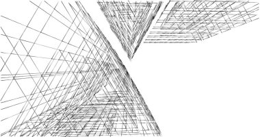 soyut mimari duvar kağıdı tasarımı, dijital konsept arkaplan