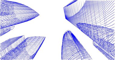 soyut mimari duvar kağıdı tasarımı, dijital konsept arkaplan