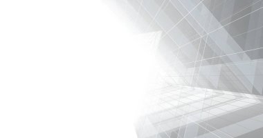 Mimari sanat konseptinde soyut çizgiler, minimum geometrik şekiller. 