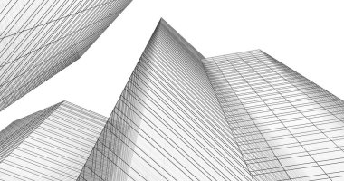 soyut mimari duvar kağıdı tasarımı, dijital konsept arkaplan