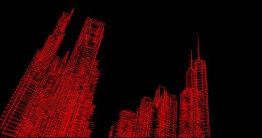 mimari sanat konsepti, minimum geometrik şekiller. 