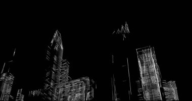 soyut mimari duvar kağıdı tasarımı, dijital konsept arkaplan