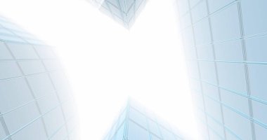 Arkaplanda mimari bina 3d illüstrasyon