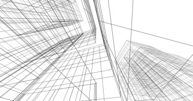 soyut mimari duvar kağıdı tasarımı, dijital konsept arkaplan