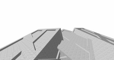 minimal geometrik şekiller, mimari çizgiler