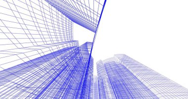 soyut mimari duvar kağıdı tasarımı, dijital konsept arkaplan