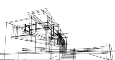 minimal geometrik mimari binalar tasarımı