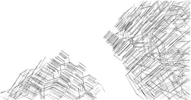 soyut mimari duvar kağıdı tasarımı, dijital konsept arkaplan