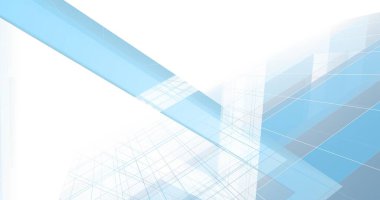 Arkaplanda mimari bina 3d illüstrasyon