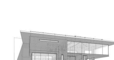 minimal geometrik mimari binalar tasarımı