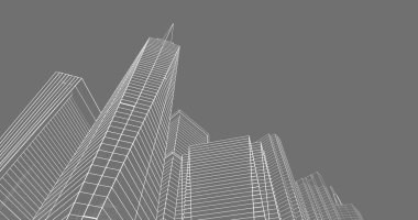 soyut mimari duvar kağıdı tasarımı, dijital konsept arkaplan