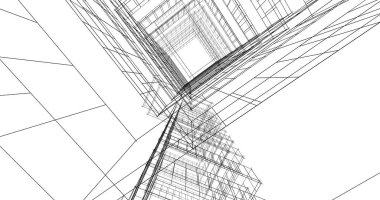 soyut mimari duvar kağıdı tasarımı, dijital konsept arkaplan