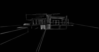 soyut mimari duvar kağıdı tasarımı, dijital konsept arkaplan