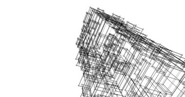 soyut mimari duvar kağıdı tasarımı, dijital konsept arkaplan