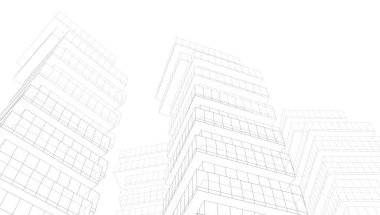 soyut mimari duvar kağıdı tasarımı, dijital konsept arkaplan