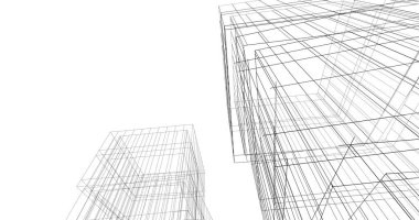 soyut mimari duvar kağıdı tasarımı, dijital konsept arkaplan