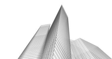 soyut mimari duvar kağıdı tasarımı, dijital konsept arkaplan