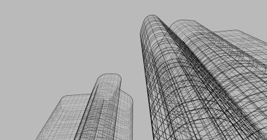 soyut mimari duvar kağıdı tasarımı, dijital konsept arkaplan