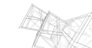 soyut mimari duvar kağıdı tasarımı, dijital konsept arkaplan