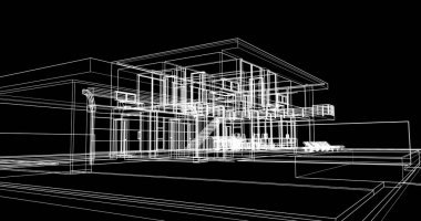 soyut mimari duvar kağıdı tasarımı, dijital konsept arkaplan