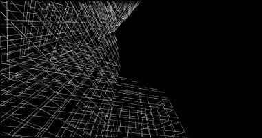 soyut mimari duvar kağıdı tasarımı, dijital konsept arkaplan