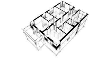 soyut mimari duvar kağıdı tasarımı, dijital konsept arkaplan