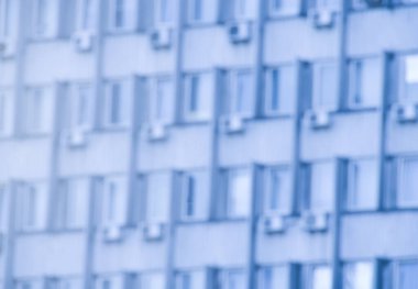 Bulanık şehir. Renkli soyut arkaplan