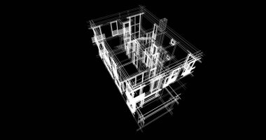 soyut mimari duvar kağıdı tasarımı, dijital konsept arkaplan