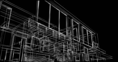 soyut mimari duvar kağıdı tasarımı, dijital konsept arkaplan