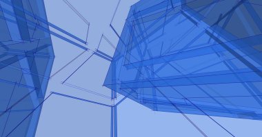 minimal geometrik şekiller, mimari çizgiler