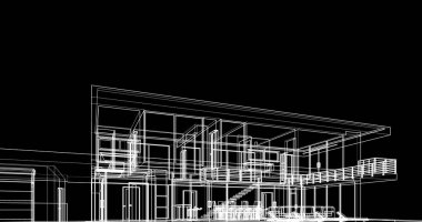 soyut mimari duvar kağıdı tasarımı, dijital konsept arkaplan