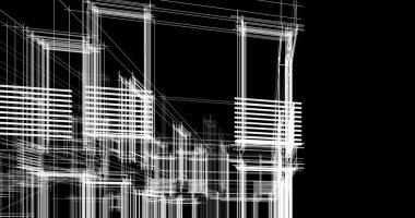 soyut mimari duvar kağıdı tasarımı, dijital konsept arkaplan