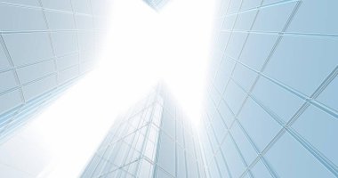 Arkaplanda mimari bina 3d illüstrasyon