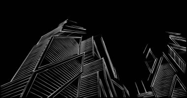 minimal geometrik şekiller, mimari çizgiler