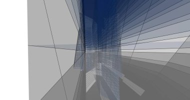 soyut mimari duvar kağıdı tasarımı, dijital konsept arkaplan