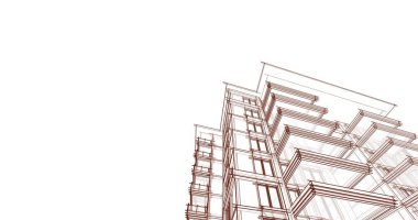 soyut mimari duvar kağıdı tasarımı, dijital konsept arkaplan